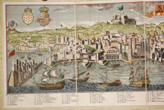 Neapel von Probst, original Radierung handgefärbt