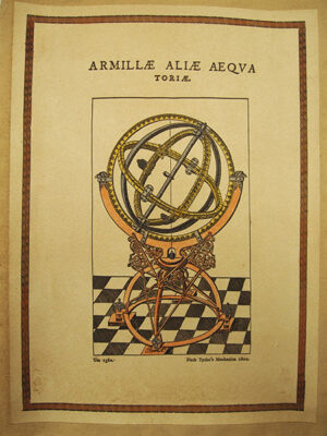 Grabado acuarelado, reedición de 'Armillae Aliae Aequa'