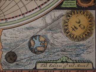 A New and Accurat Map of the World by George Humble - 1626, original engraving hand watercolored