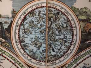 Planisferio Un mapa nuevo y preciso del mundo por George Humble - 1626, grabado original coloreado a mano