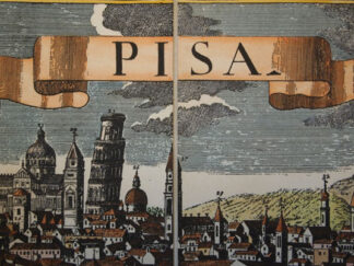 Pisa von Probst original Radierung handgefärbt