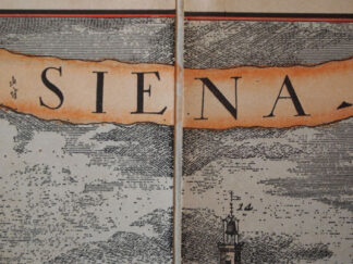 Siena del Probst, grabado acuarela hecha a mano