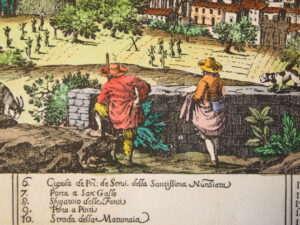 "Veduta di Firenze dal Muricciolo de' Padri di San Francesco al Monte" de V. Spada (1650)