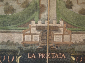 Medici Villa La Petraia by G. Utens, hand watercolored
