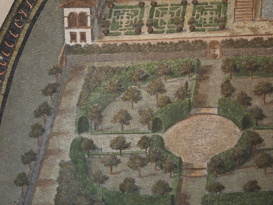 Medici Villa La Petraia by G. Utens, hand watercolored