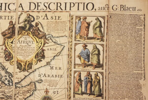 Afrika - Nova Africae Geographica et Hydrographica Descriptio von G. Blaeu (1669), original Radierung handgefärbt
