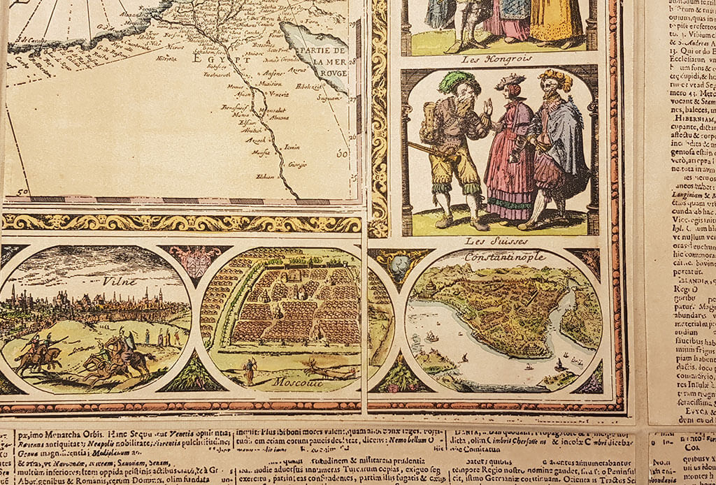Europa - Nova et Acurata Totius Europae Tabula von G. Blaeu - 1669, original Radierung handgefärbt