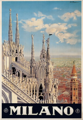 Vintage Milan Poster/Wrapping Paper - Signum Firenze