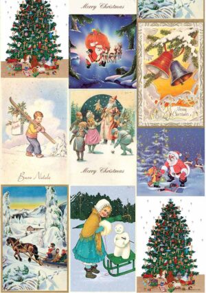 Tarjetas de Navidad Vintage