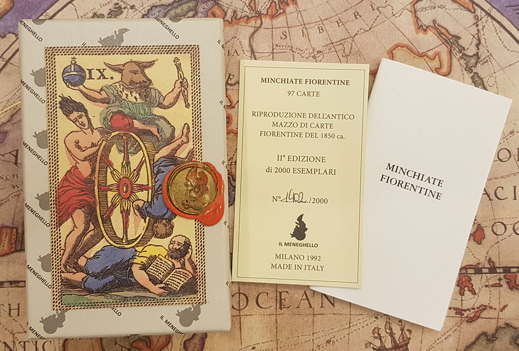 Minchiate Fiorentine, tarot florentino edición limitada y numerada 