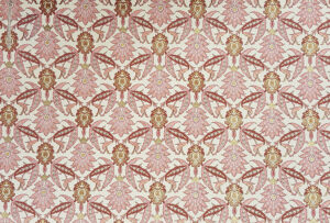 Gift wrapping paper Arabesque flowers, pink
