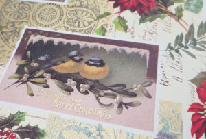 Dekoratives italienisches Geschenkpapier Weihnachtspostkarten