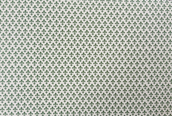 Gift wrapping paper Small lilies, green