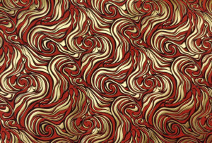 Gift wrapping paper Marbled red gold