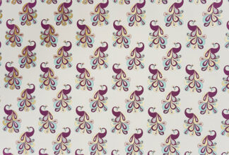Gift wrapping paper Peacock Polimoda, purple