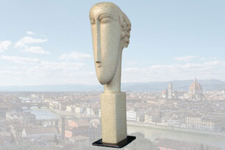 Statua cabeza de Modigliani