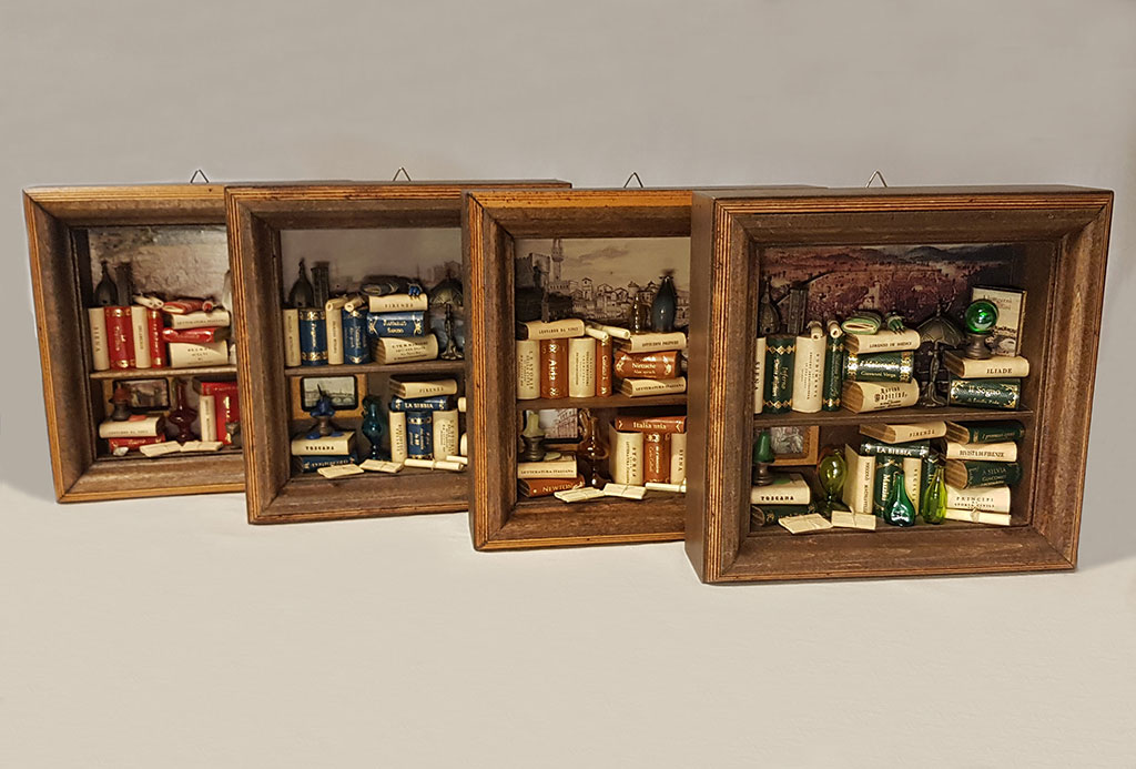 Mini bookcases 'Cube' - Signum Firenze