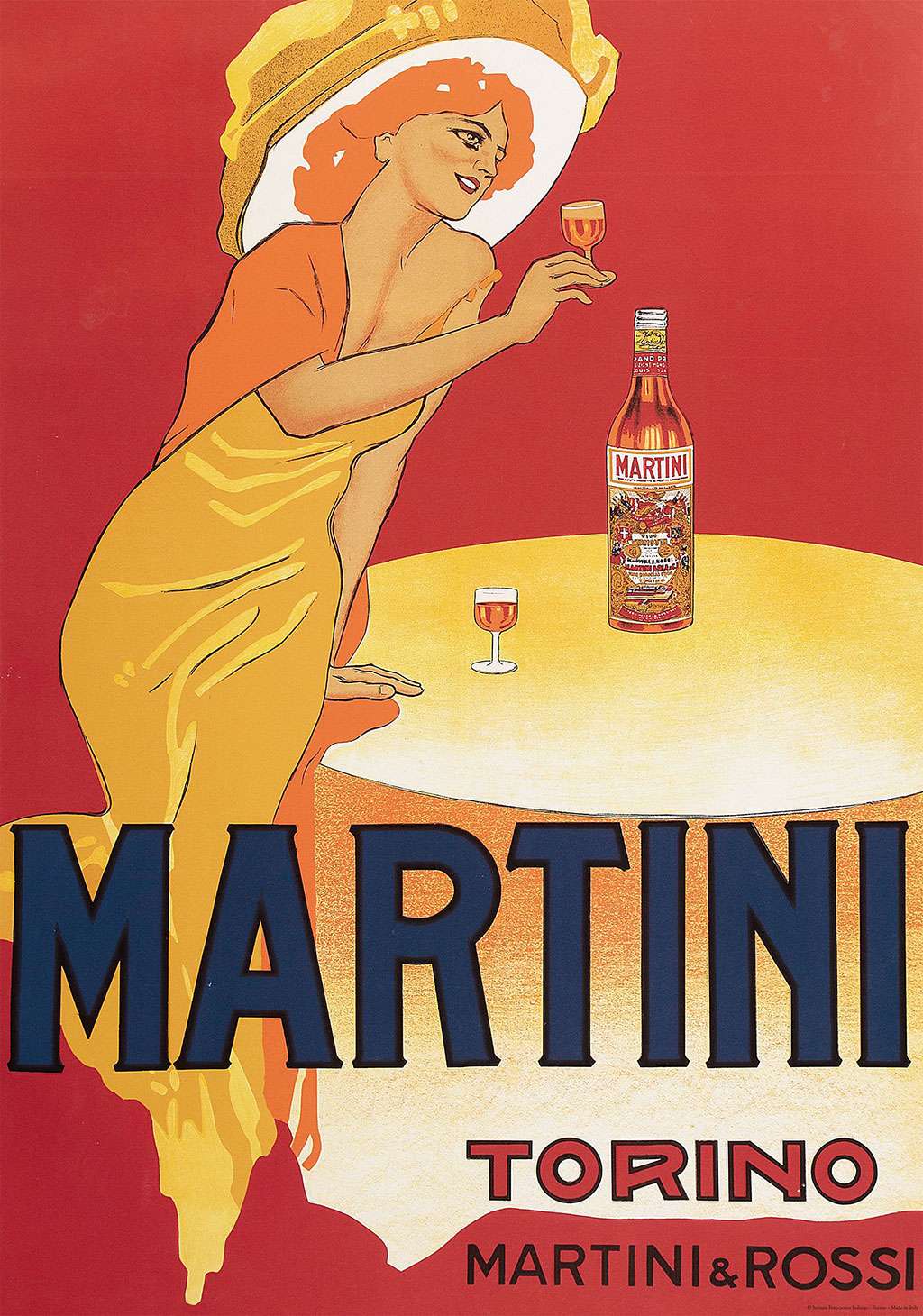 Vintage Plakat: Martini
