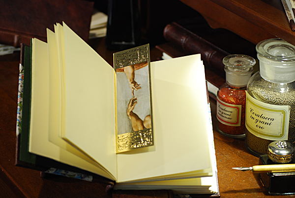 Bookmarks with gold printing