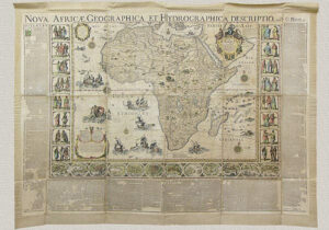 Africa - Nova Africae Geographica et Hydrographica Descriptio by G. Blaeu - 1669, original engraving hand watercolored