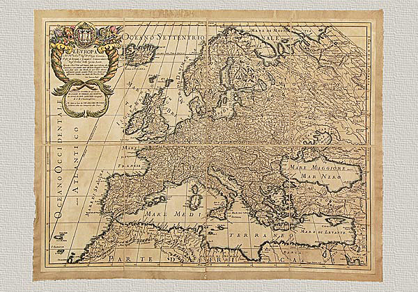 Europa di Guillaume Sanson (1600 circa)