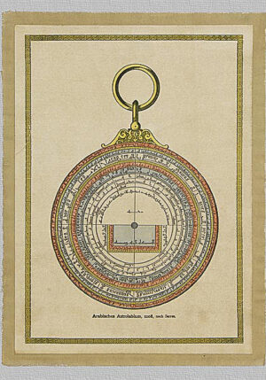 Astrolabio árabe, 1208