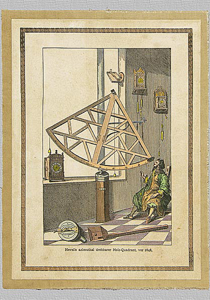 Astrolabio in legno di Hevel, 1648